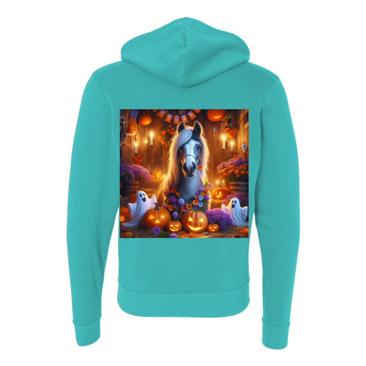 Pony Ghost Party Zip Up Sweatshirt