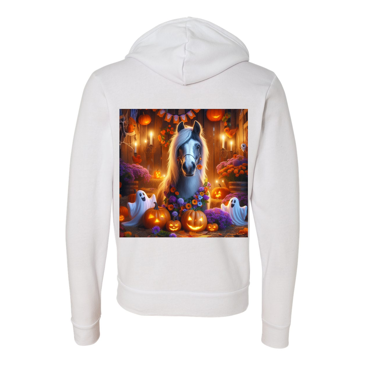 Pony Ghost Party Zip Up Sweatshirt