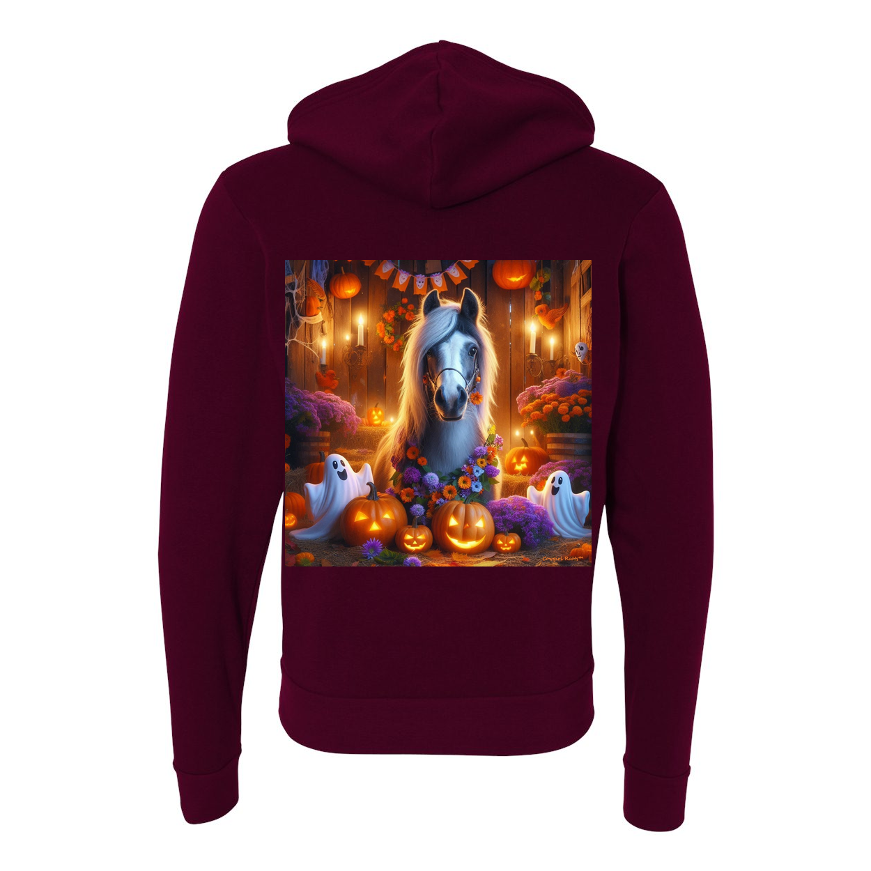 Pony Ghost Party Zip Up Sweatshirt