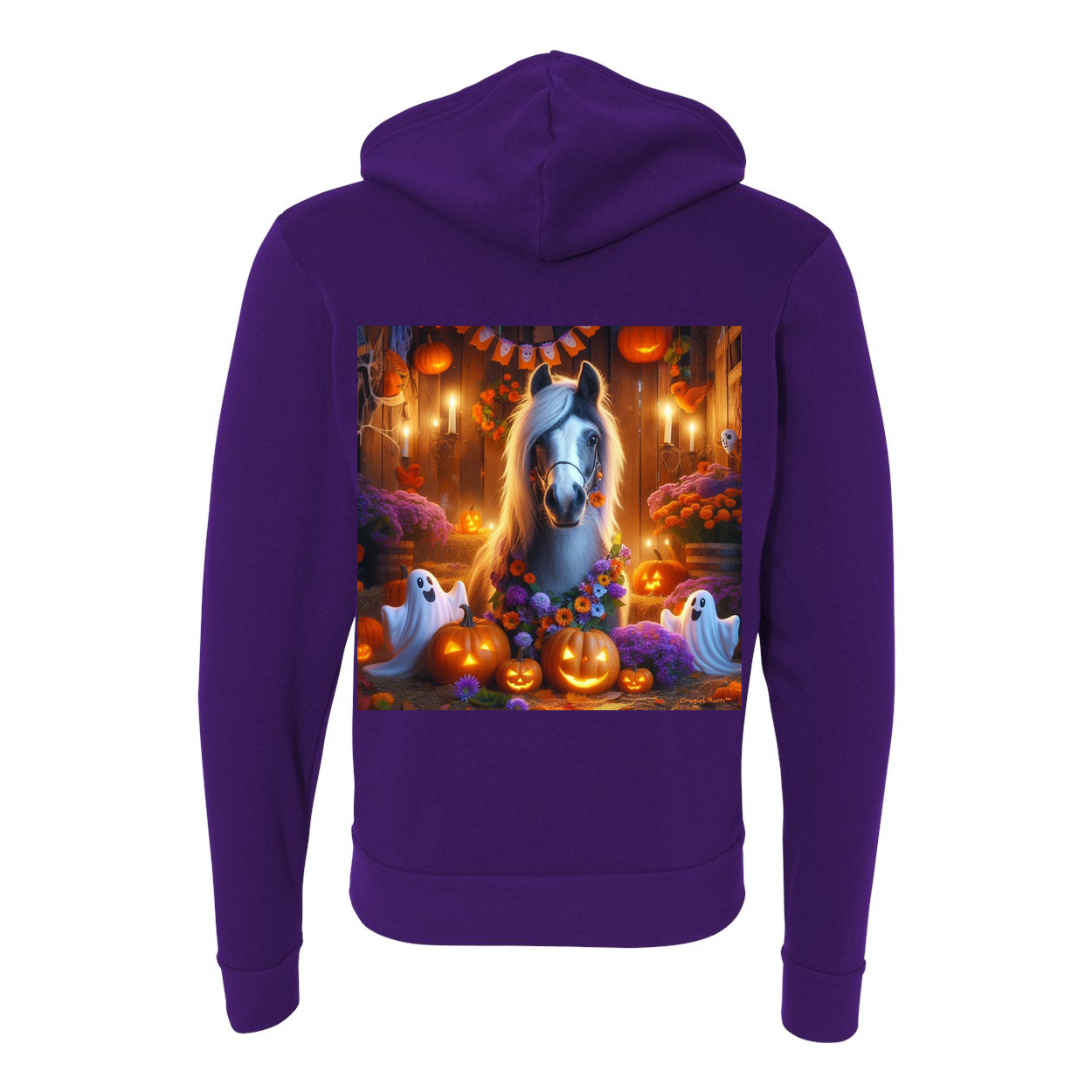 Pony Ghost Party Zip Up Sweatshirt