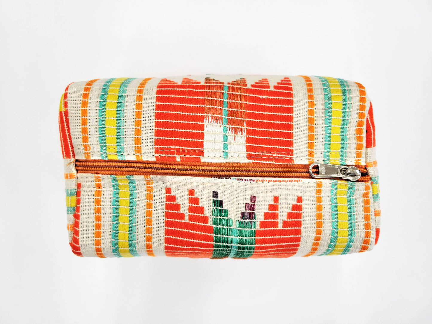 Cheryl Pouch Cosmetic or Carry Bag Multifunction Hand Woven Cotton