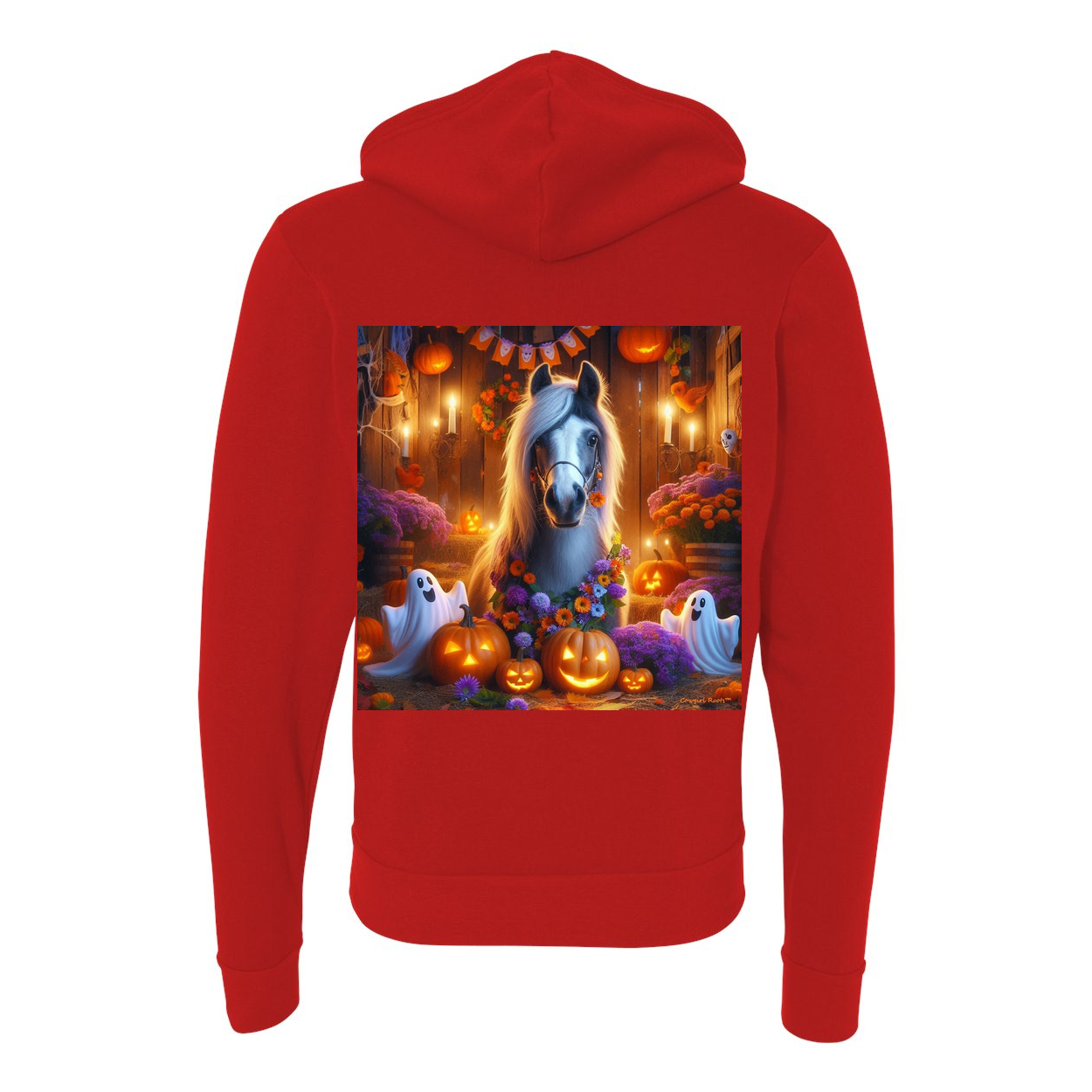 Pony Ghost Party Zip Up Sweatshirt