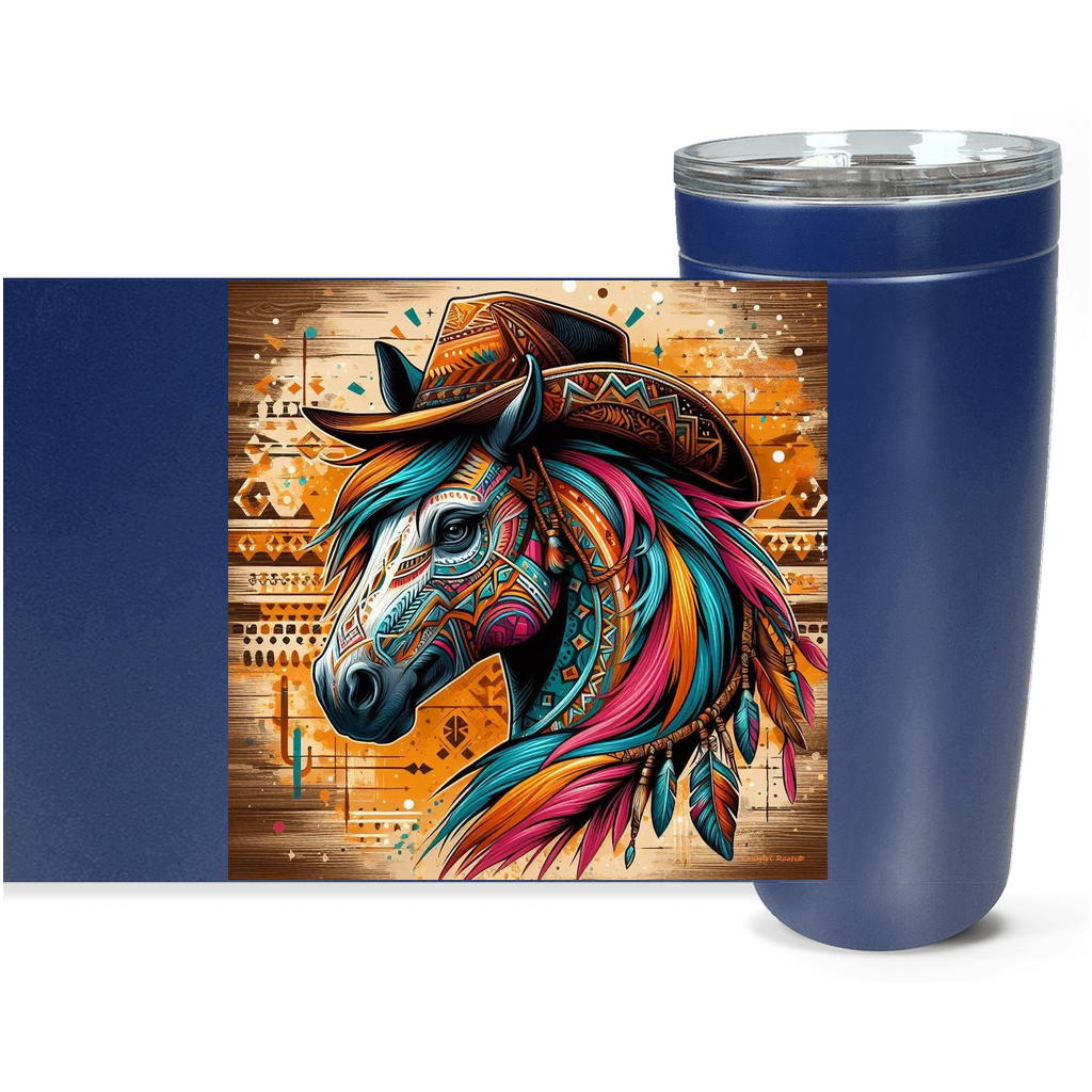 Cowgirl Roots™ Tumbler 20oz Cowboy Gus Stainless Steel Insulated Hot and Cold Travel Tumbler Mugs