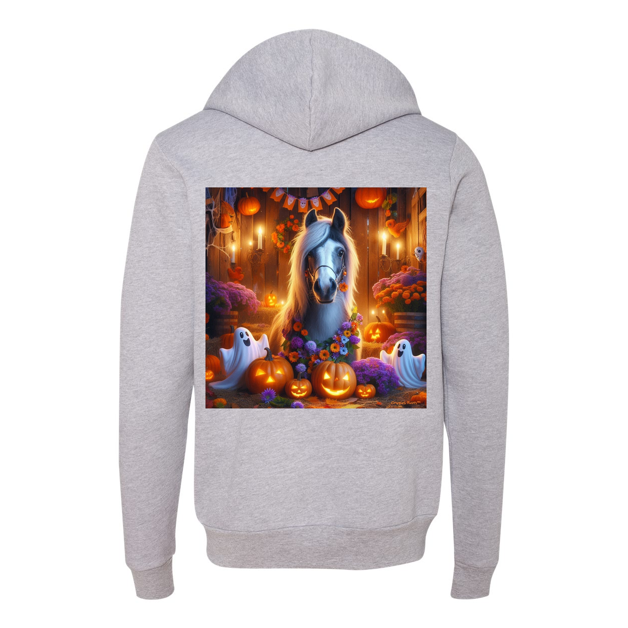 Pony Ghost Party Zip Up Sweatshirt