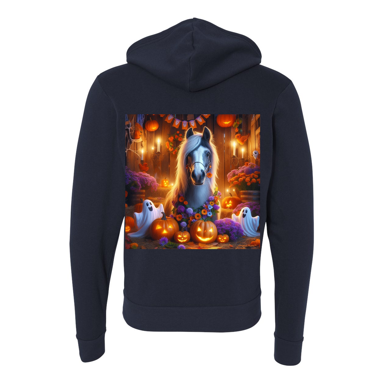 Pony Ghost Party Zip Up Sweatshirt