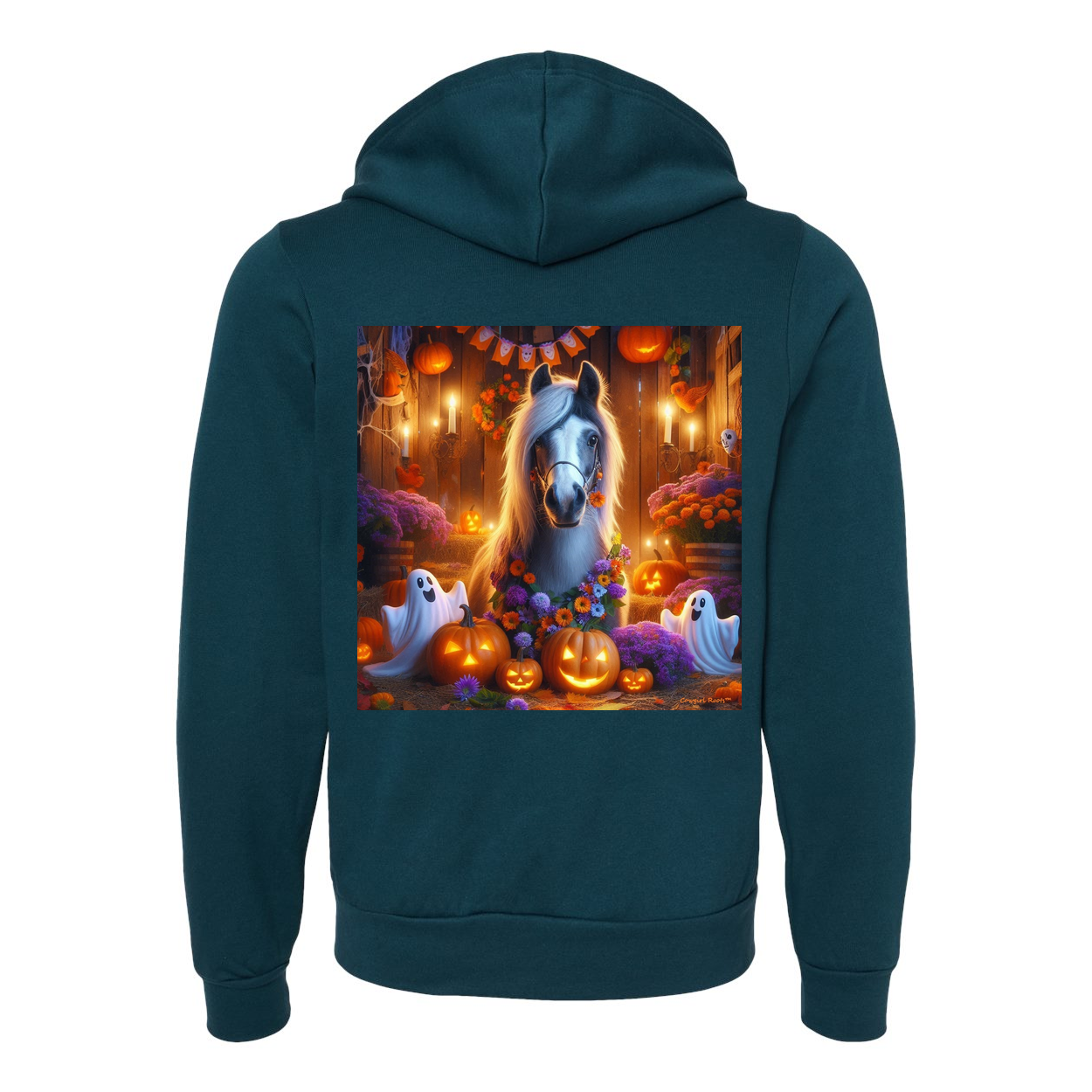 Pony Ghost Party Zip Up Sweatshirt