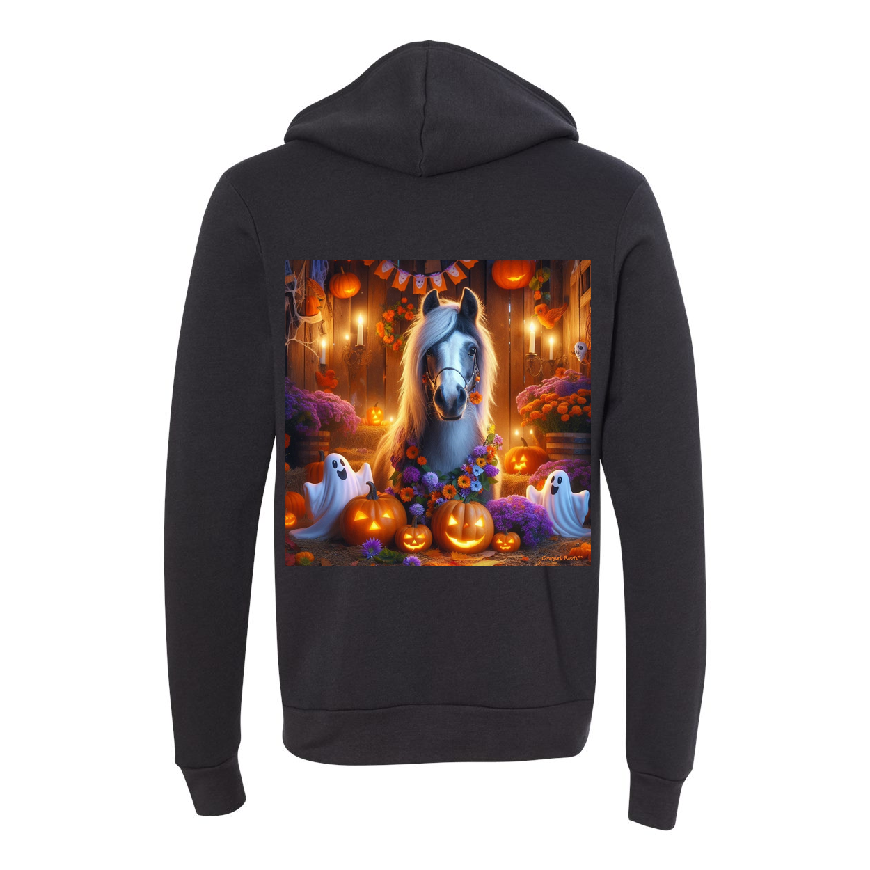 Pony Ghost Party Zip Up Sweatshirt