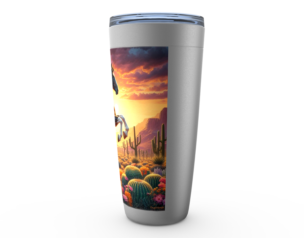 Cowgirl Roots™ Tumbler 20oz Painted Desert Stainless Steel Insulated Hot and Cold Travel Tumbler Mugs