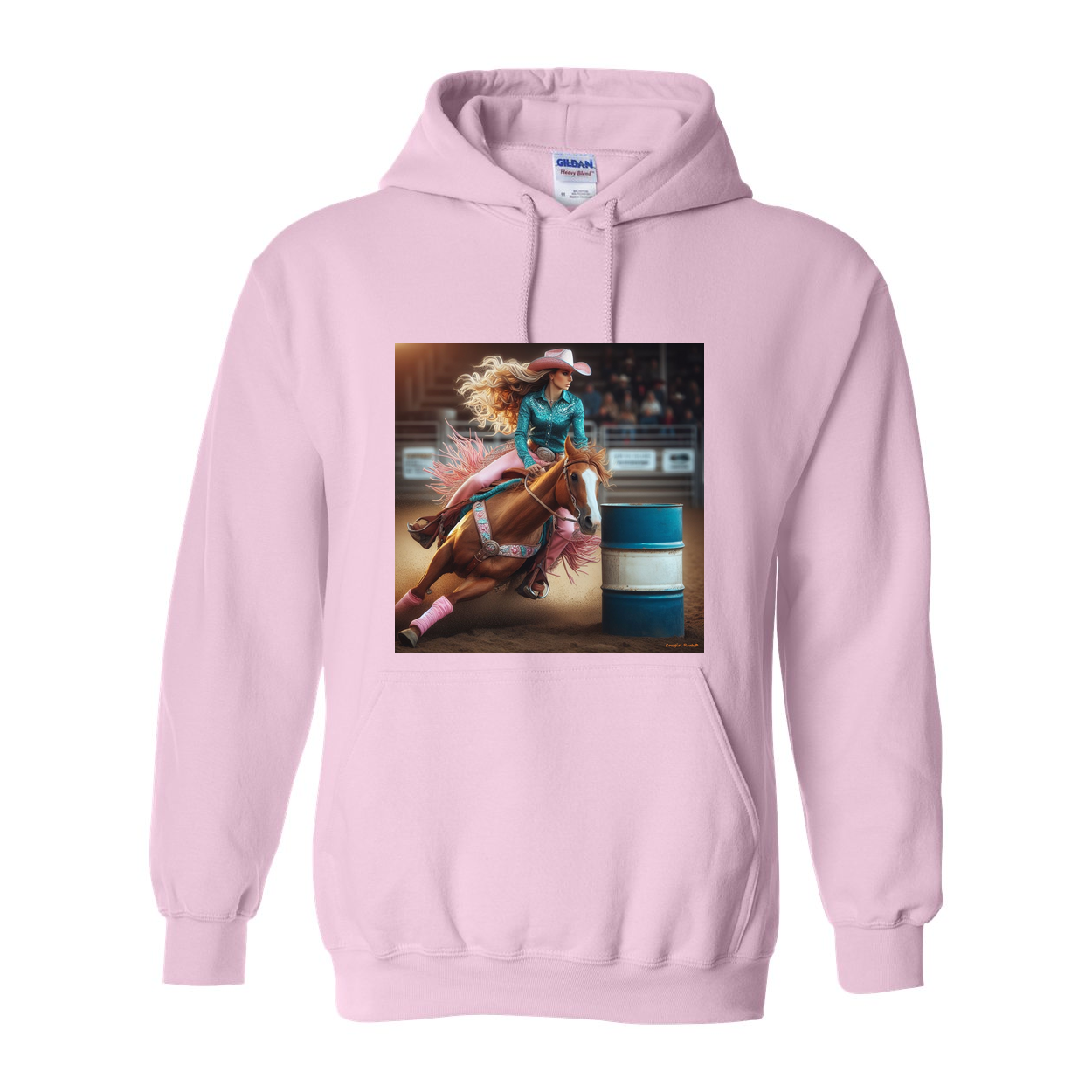 Turn N Burn Barrel Racer Pull Over Front Pocket Hoodies