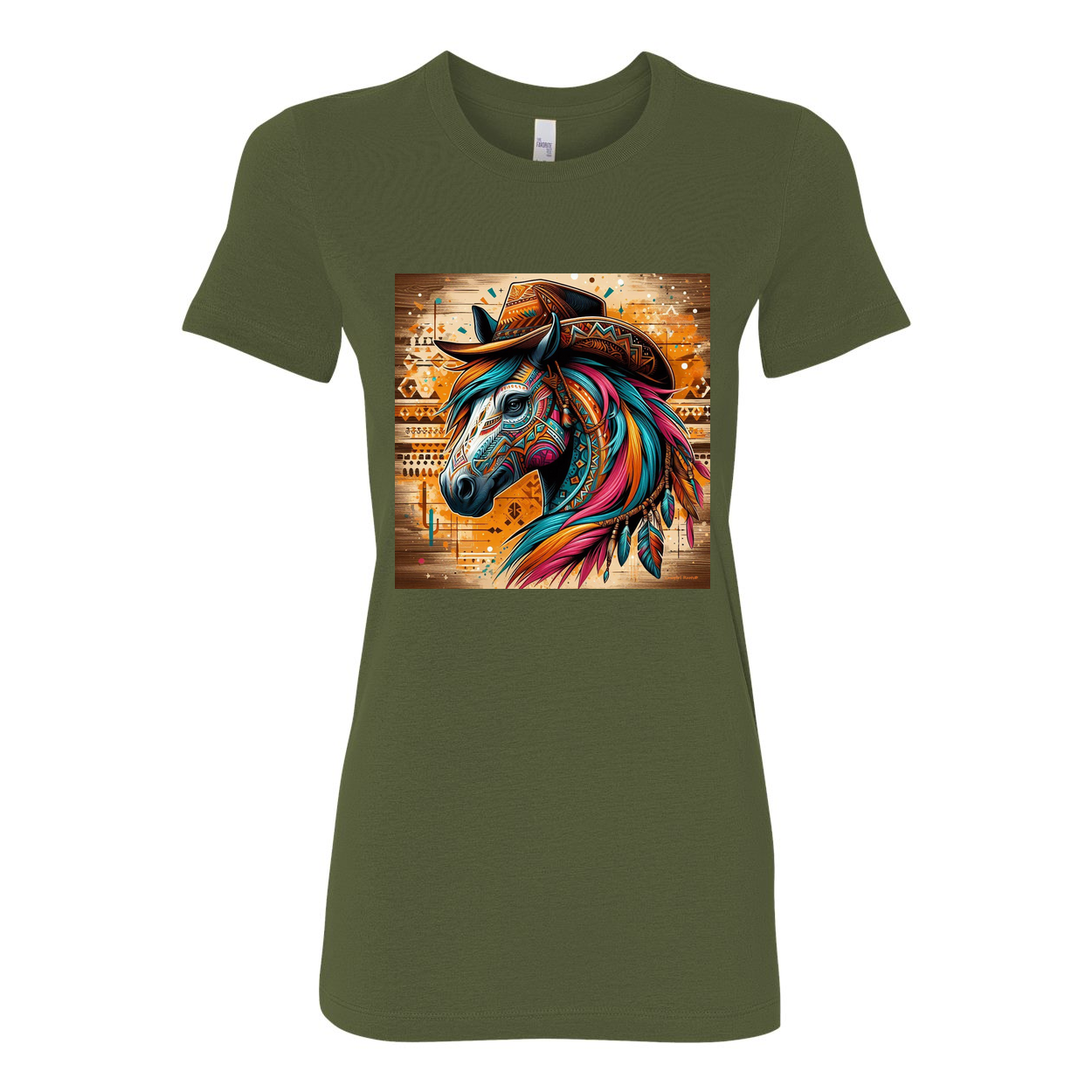 Cowboy Gus Tribal Horse Favorite T Shirts
