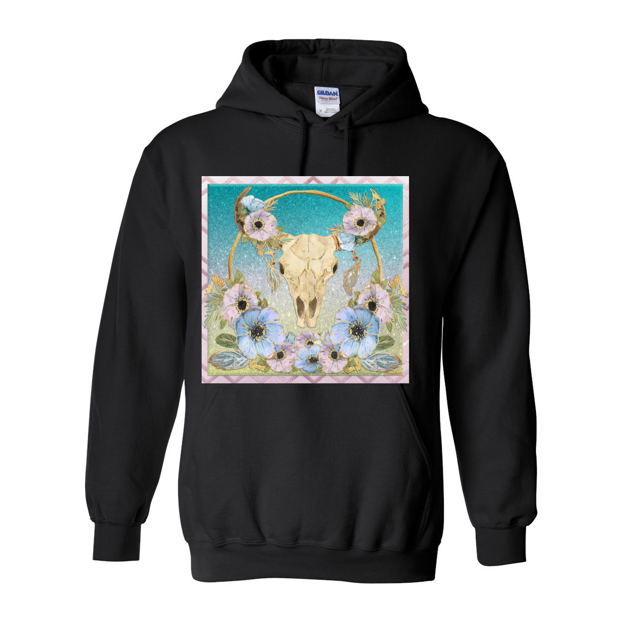 Cowgirl Roots™ Bohemian Rhapsody, Pull Over Front Pocket Hoodies
