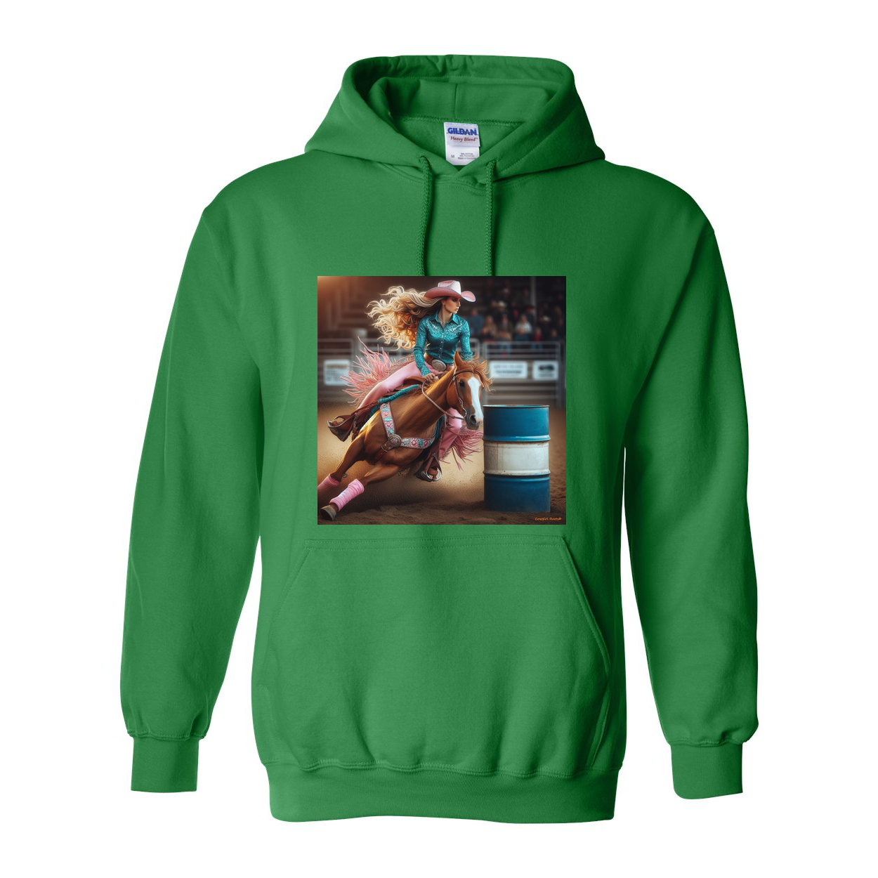 Turn N Burn Barrel Racer Pull Over Front Pocket Hoodies
