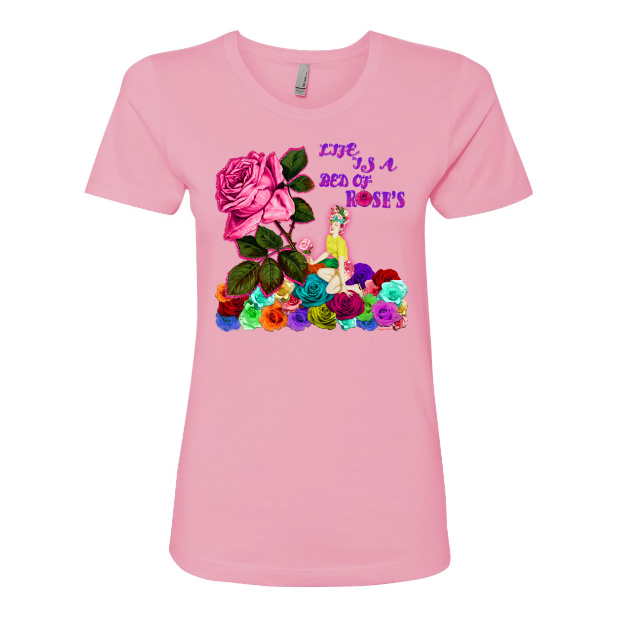 Cowgirl Roots™ Life is a Bed of Roses Boyfriend T Shirts