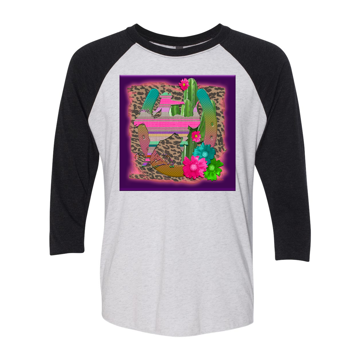 Cowgirl Roots™ Desert Bronc 3/4 Sleeve T Shirt
