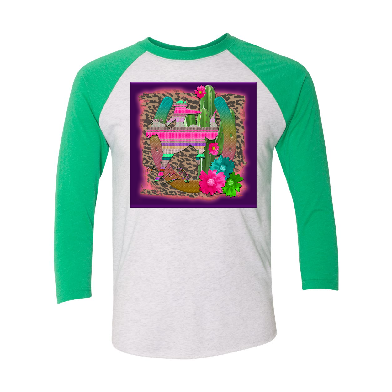 Cowgirl Roots™ Desert Bronc 3/4 Sleeve T Shirt