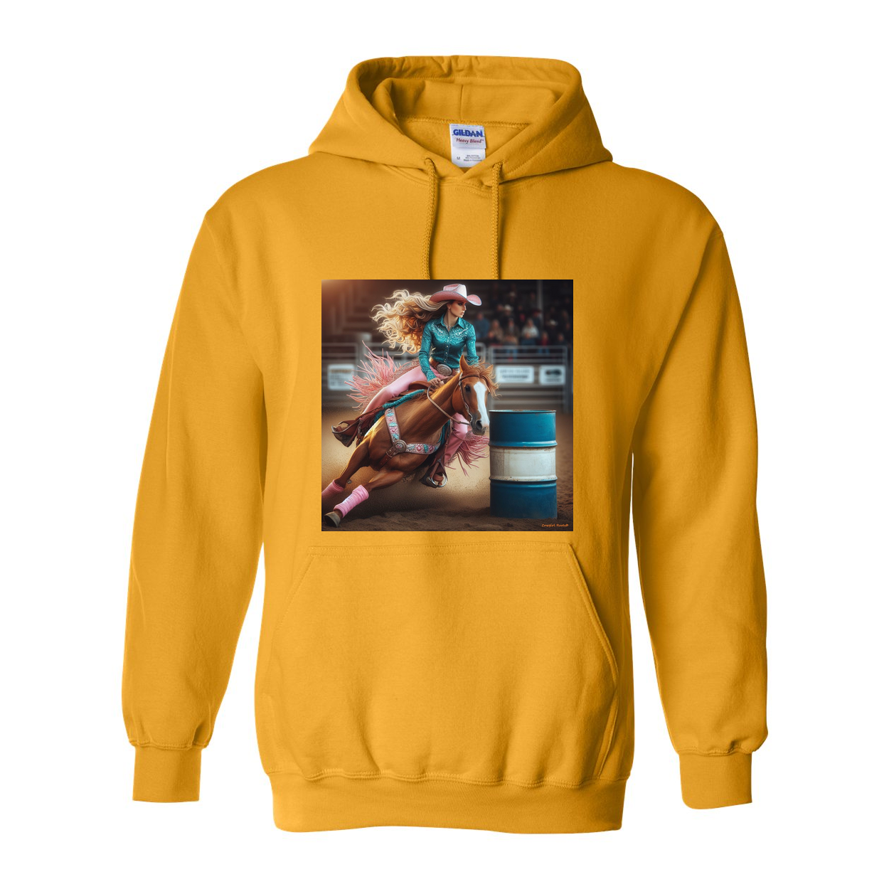 Turn N Burn Barrel Racer Pull Over Front Pocket Hoodies