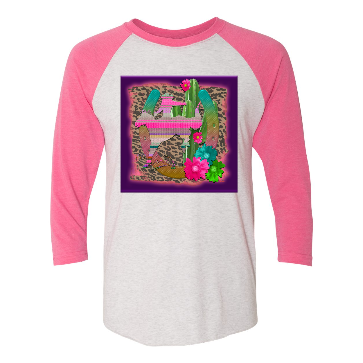 Cowgirl Roots™ Desert Bronc 3/4 Sleeve T Shirt