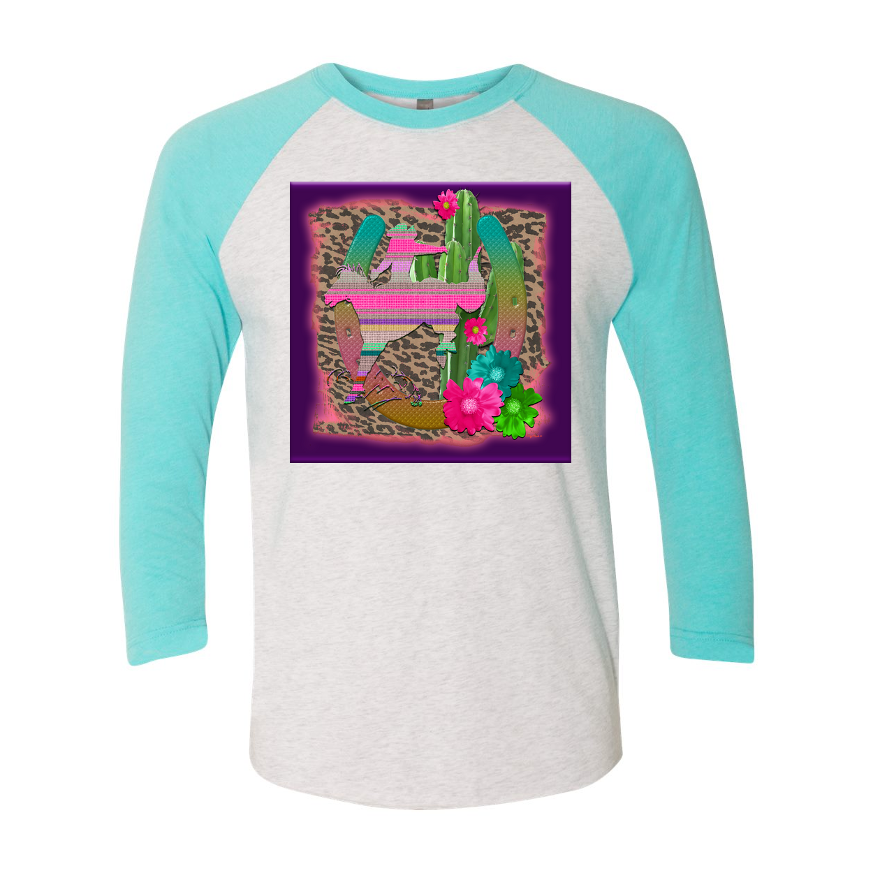 Cowgirl Roots™ Desert Bronc 3/4 Sleeve T Shirt