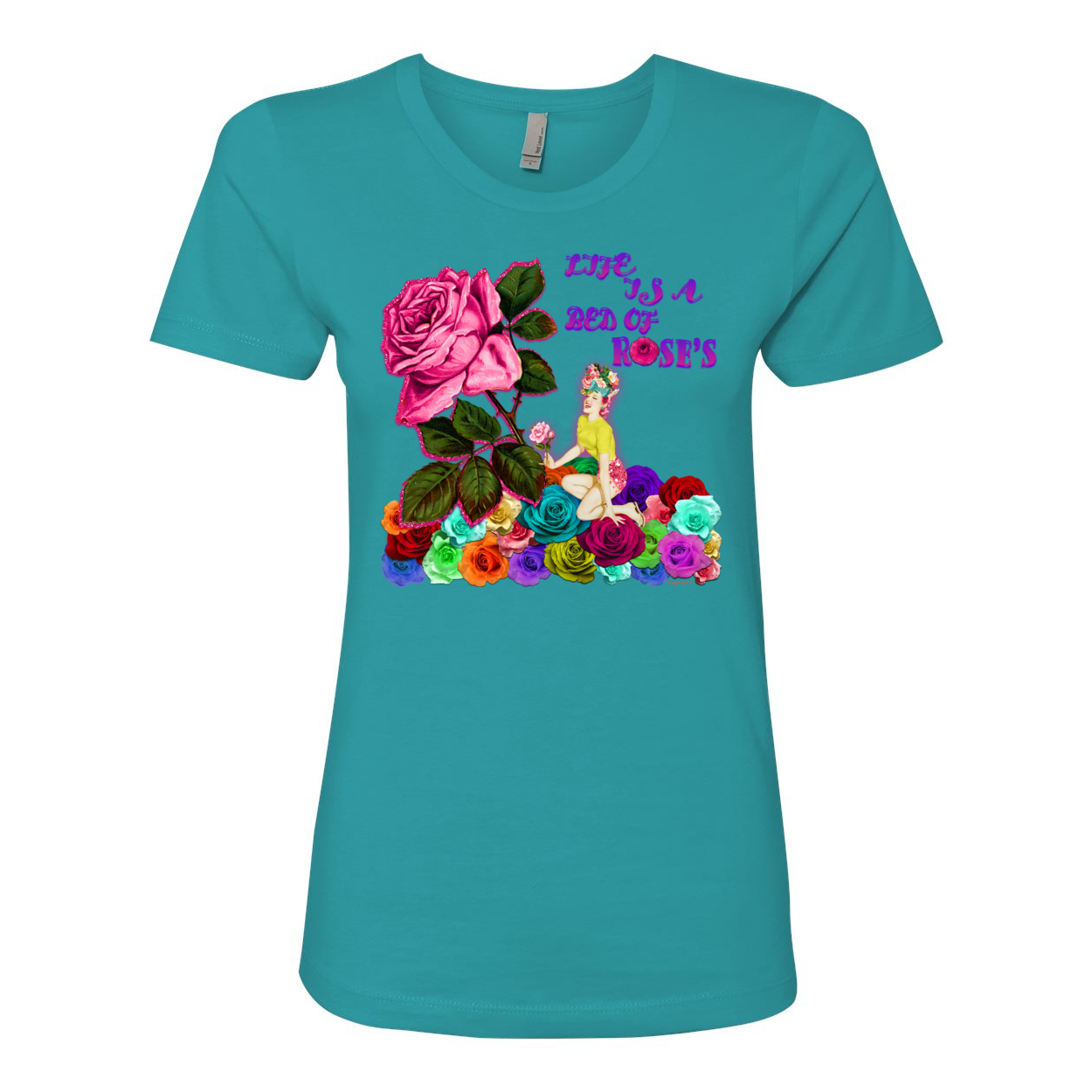 Cowgirl Roots™ Life is a Bed of Roses Boyfriend T Shirts