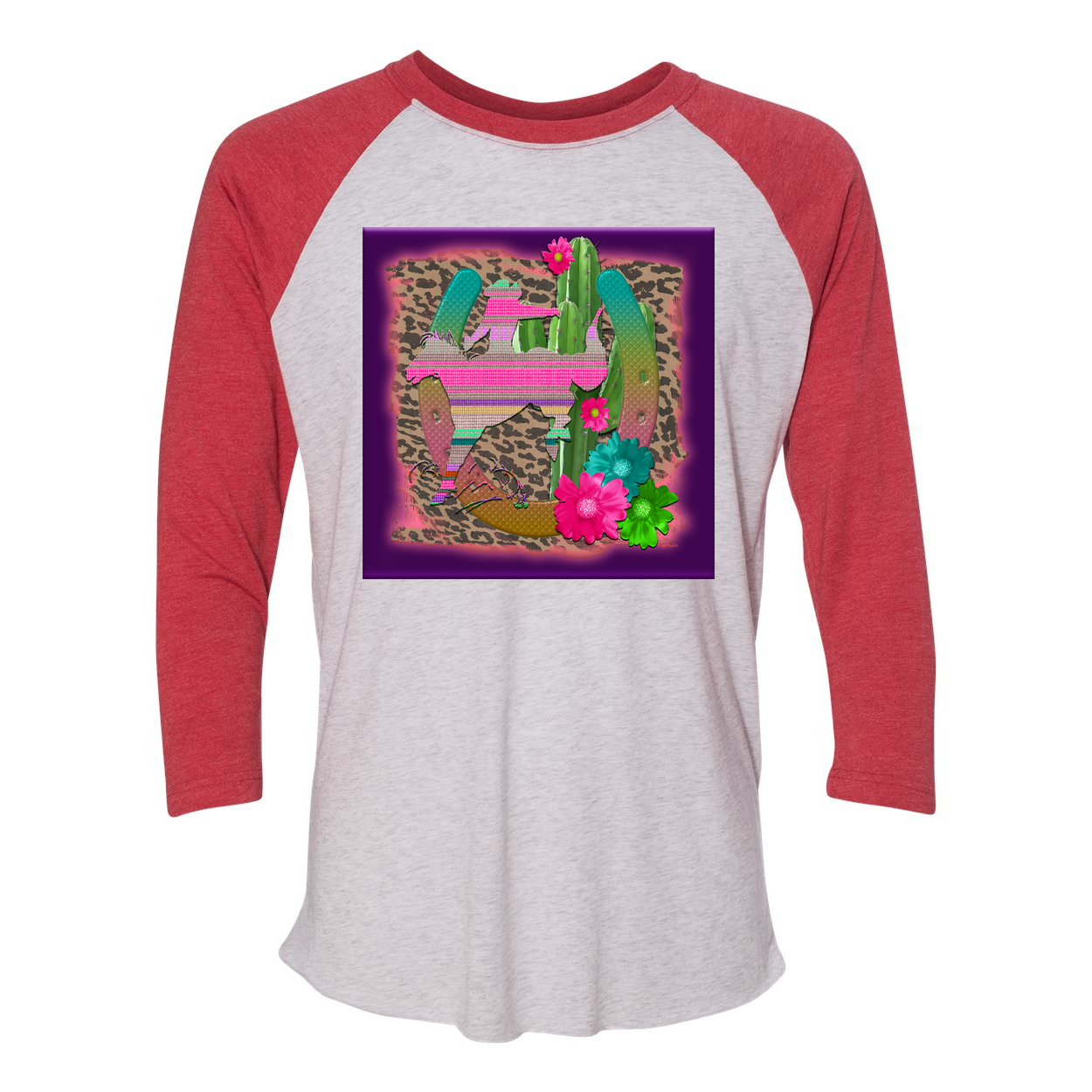 Cowgirl Roots™ Desert Bronc 3/4 Sleeve T Shirt
