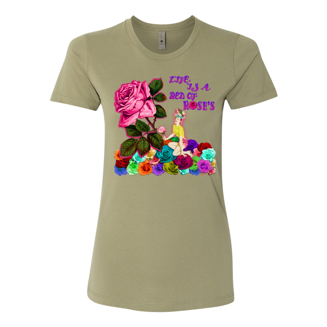 Cowgirl Roots™ Life is a Bed of Roses Boyfriend T Shirts