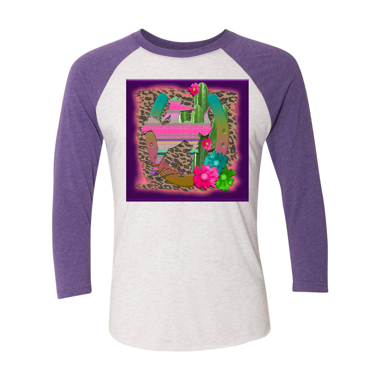 Cowgirl Roots™ Desert Bronc 3/4 Sleeve T Shirt