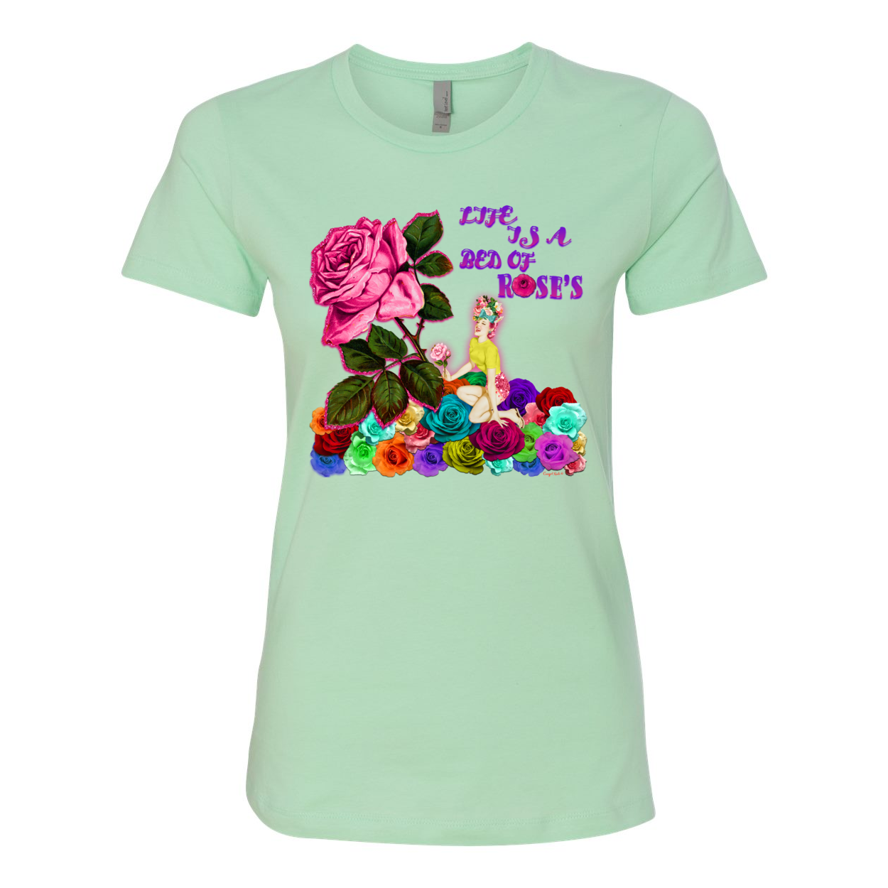 Cowgirl Roots™ Life is a Bed of Roses Boyfriend T Shirts