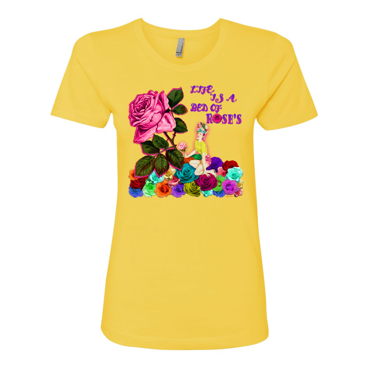 Cowgirl Roots™ Life is a Bed of Roses Boyfriend T Shirts