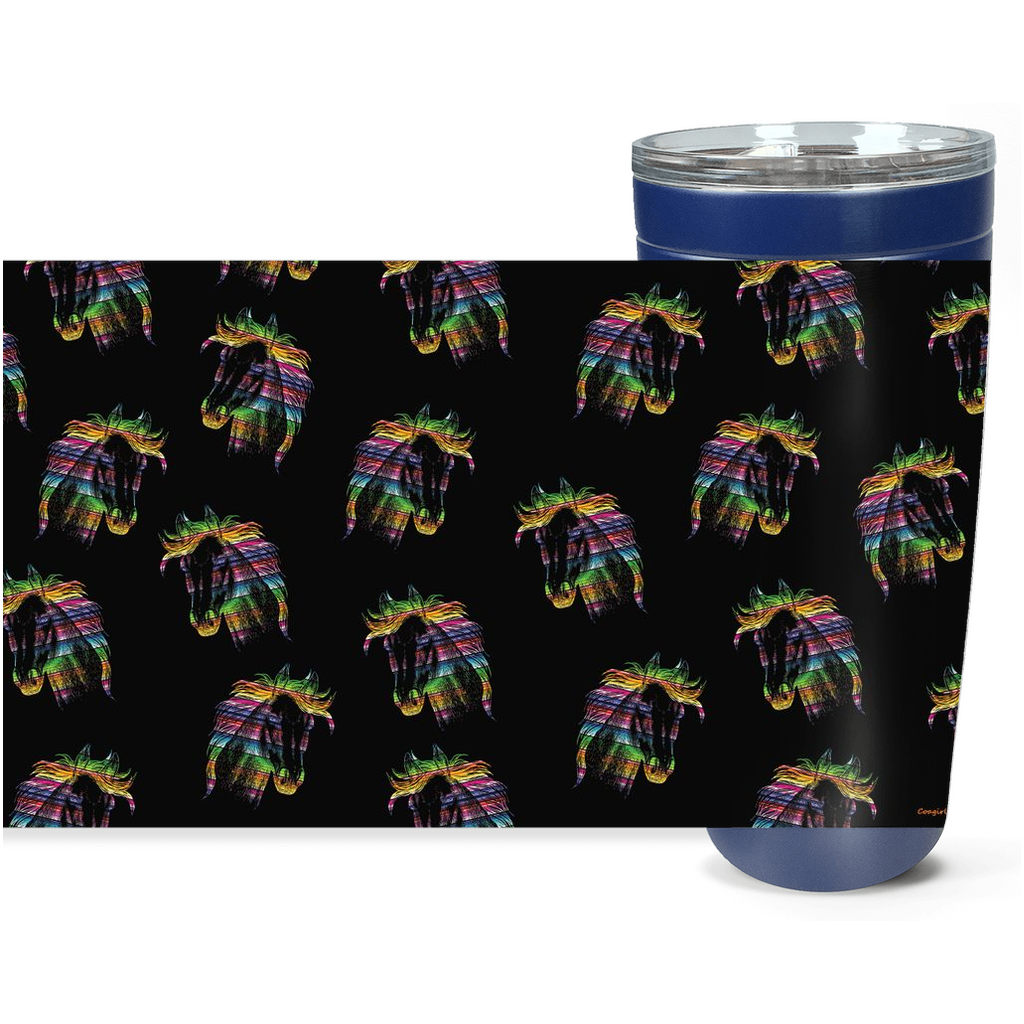 Cowgirl Roots™ Serape Horse Head Tumbler 20oz Stainless Steel Insulated Hot and Cold Travel Mugs