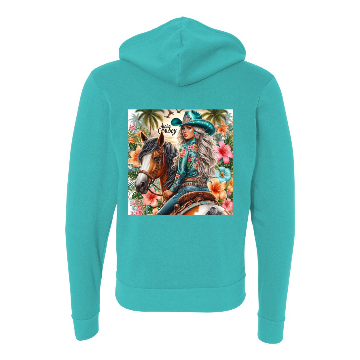 Aloha Cowboy Zip-Up Front Pocket Hoodies