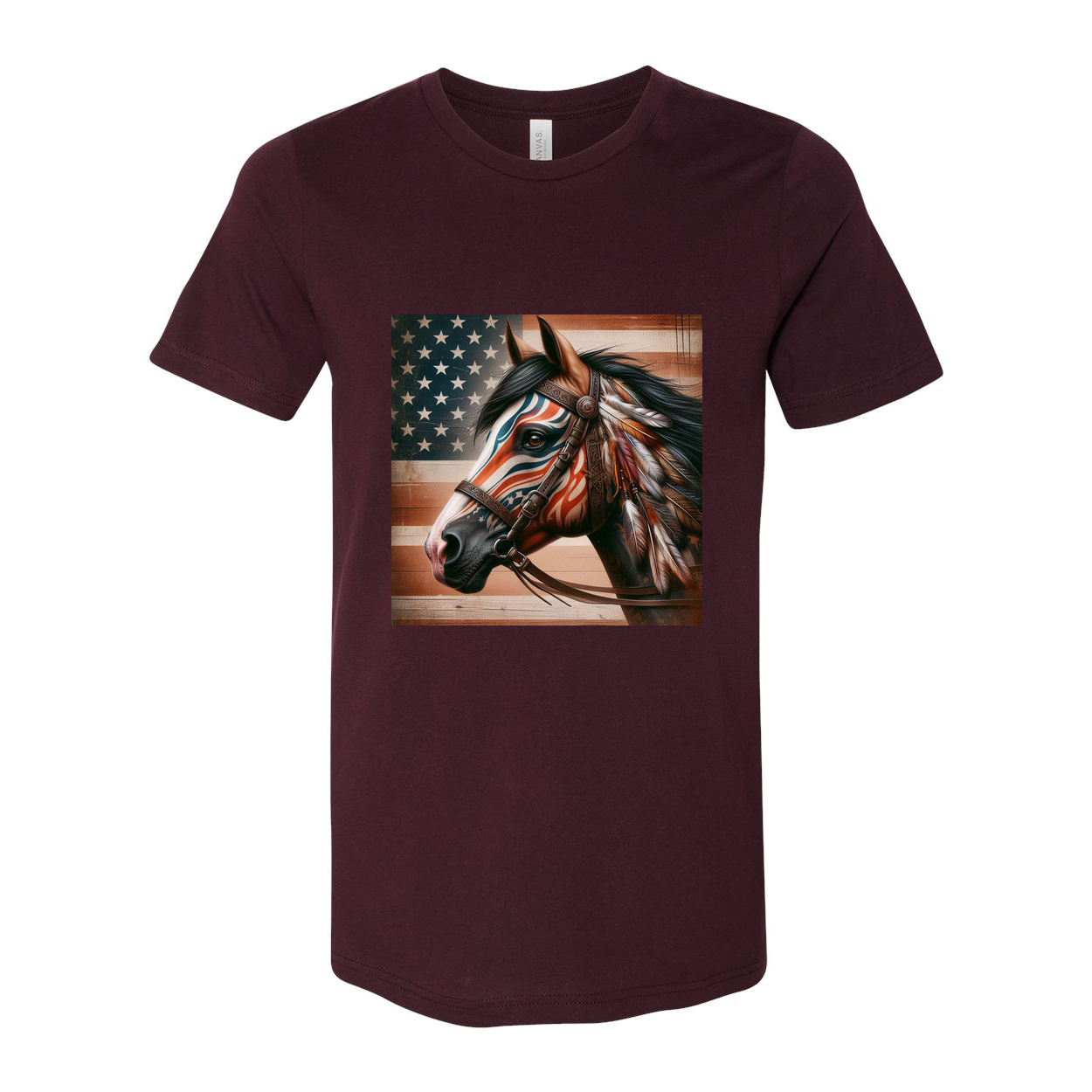 Freedom Horse American Flag T Shirts