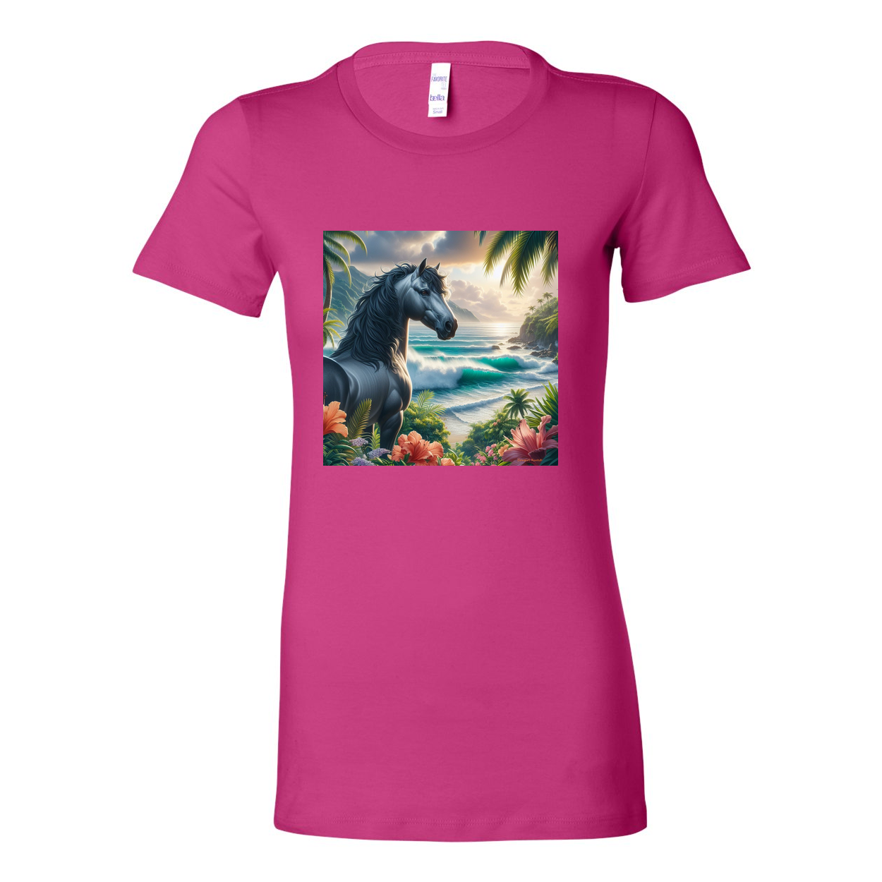 Tropical Grey Stallion Horse Favorite T Shirts