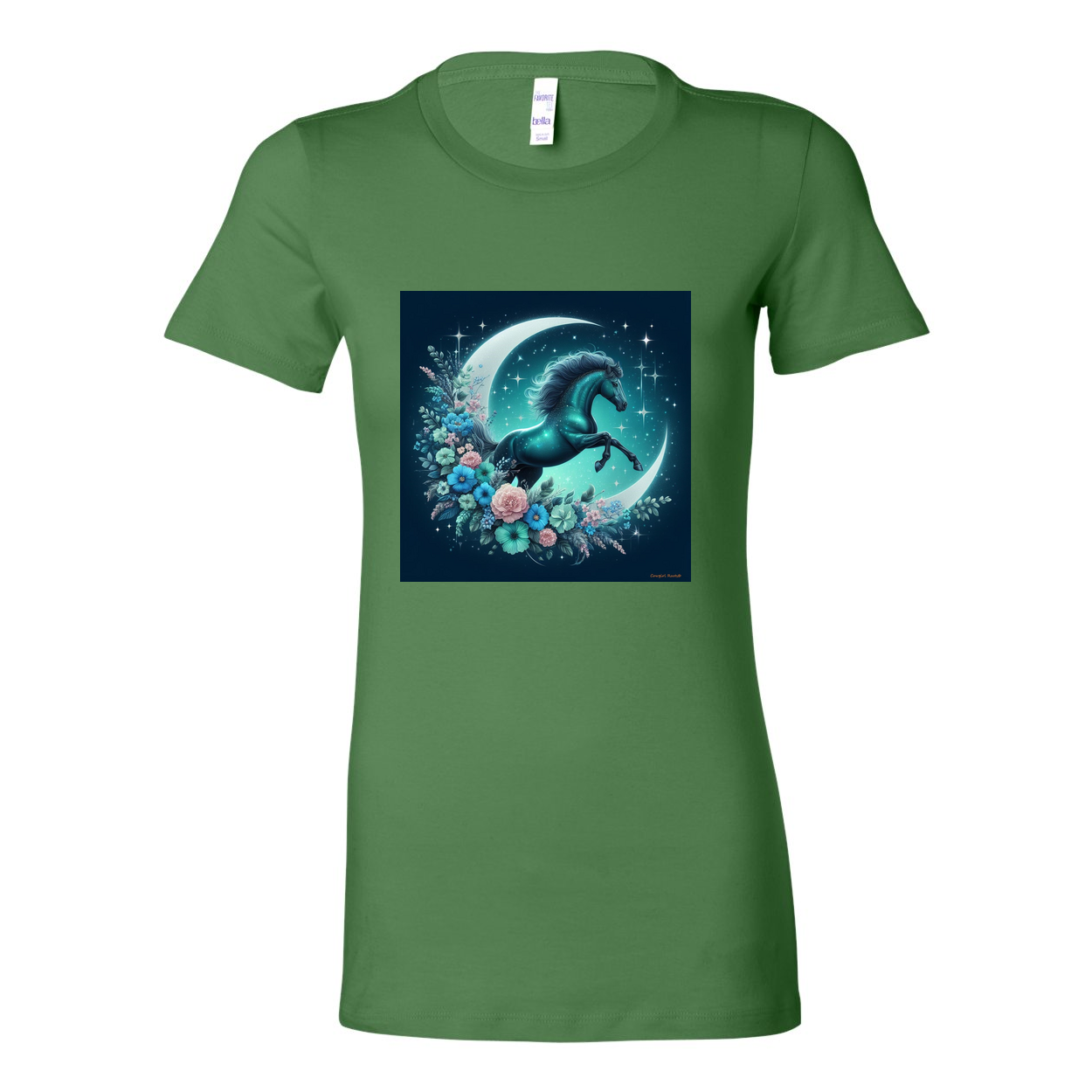 Moon Flowers Turquoise Horse Favorite T Shirt