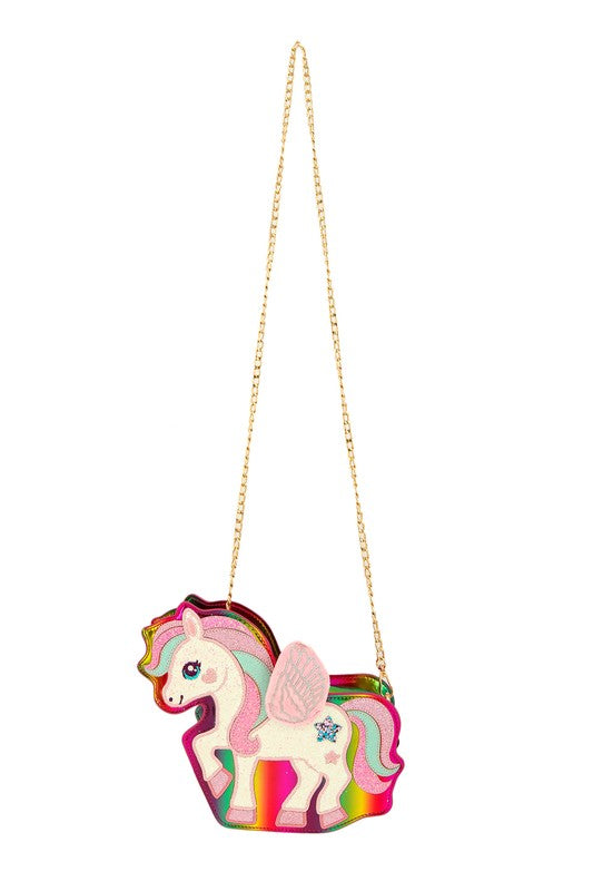 Multi Color Unicorn Crossbody Bag