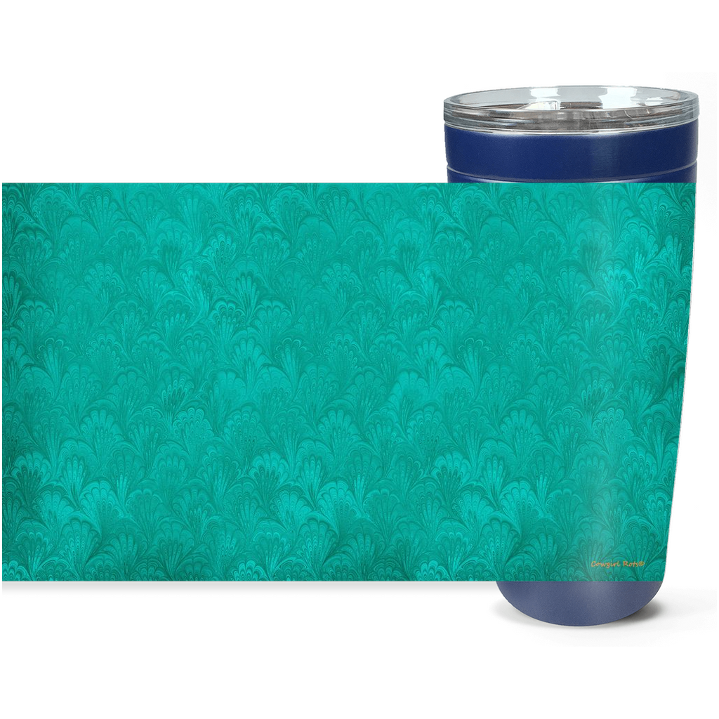 Cowgirl Roots™ Turquoise Filigree Tumbler 20oz Stainless Steel Insulated Hot and Cold Travel Mugs