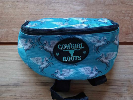 Turquoise Pegasus Horse Saddle Clutch Saddle Bag