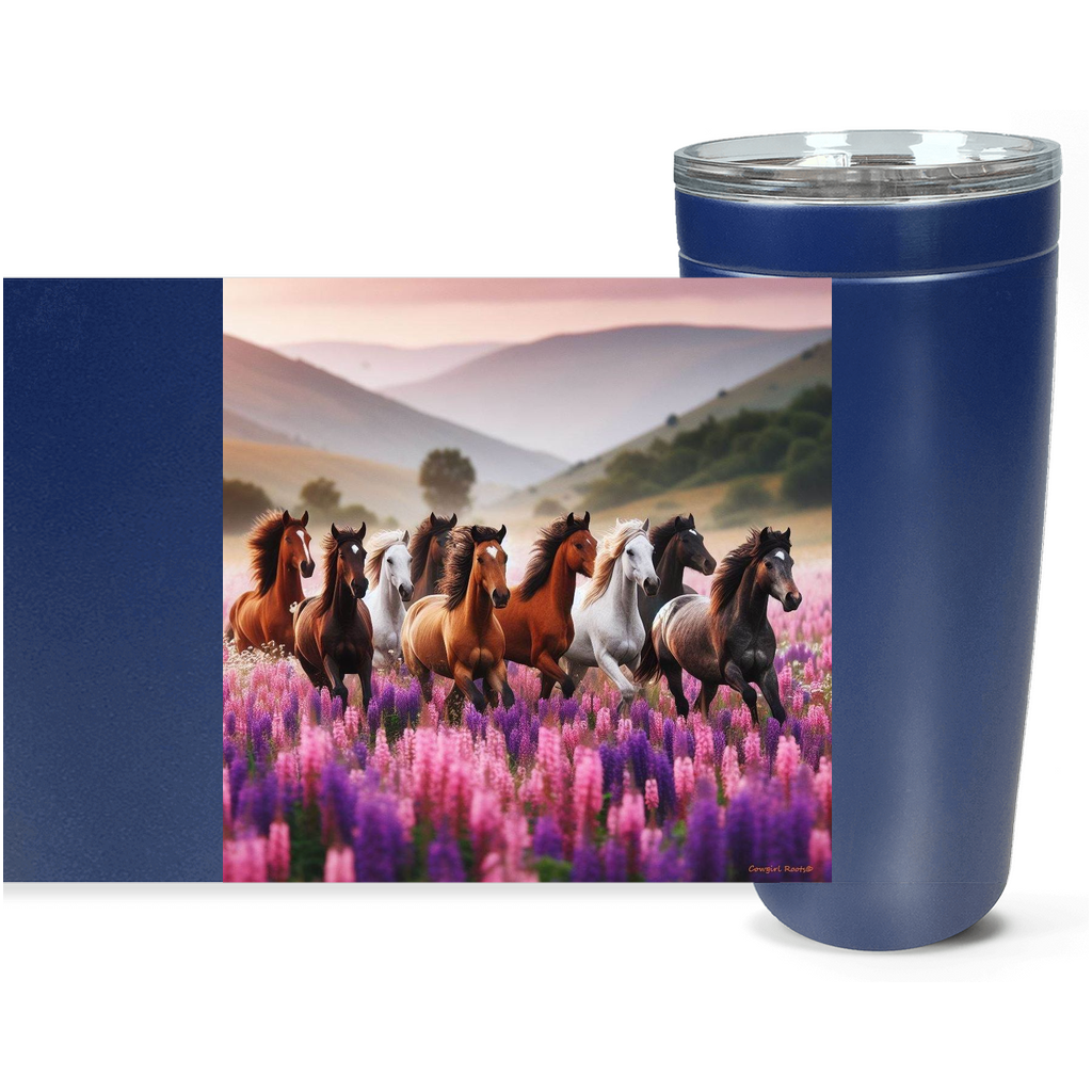 Cowgirl Roots™ Lupine Herd Tumbler 20oz Stainless Steel Insulated Hot and Cold Travel Mugs