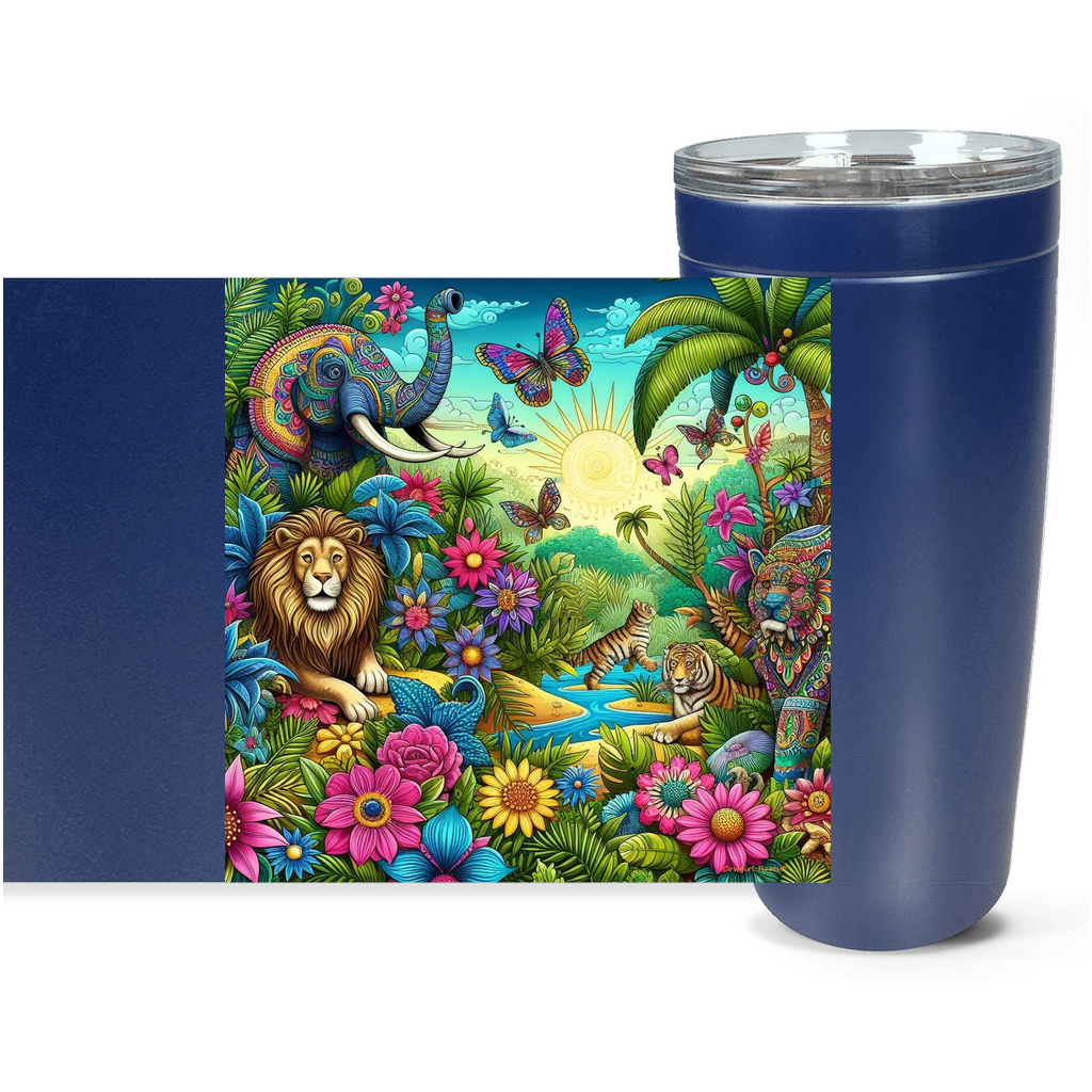 Cowgirl Roots™ Bohemian Jungle Tumbler 20oz Stainless Steel Insulated Hot and Cold Travel Mugs