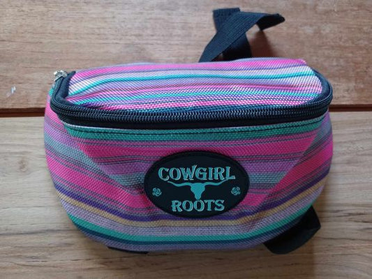 Candy Pink Serape Saddle Clutch Saddle Bag