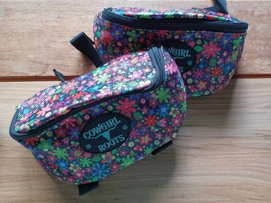 Country Flower Boho Saddle Clutch Saddle Bag