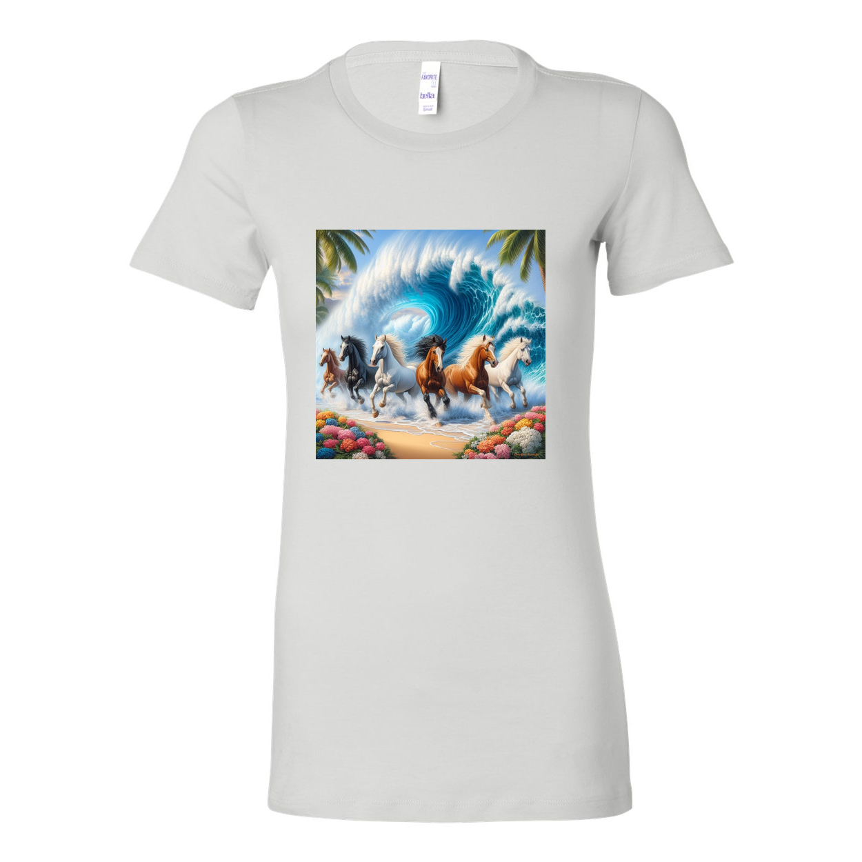 Ocean Herd of Horses Favorite T Shirts