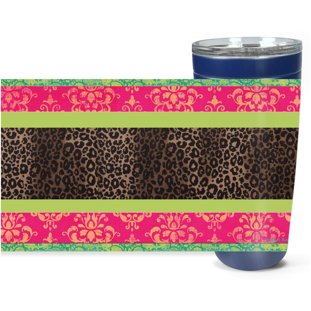 Cowgirl Roots™ Leopard Serape Print Tumbler 20oz Stainless Steel Insulated Hot and Cold Travel Mugs