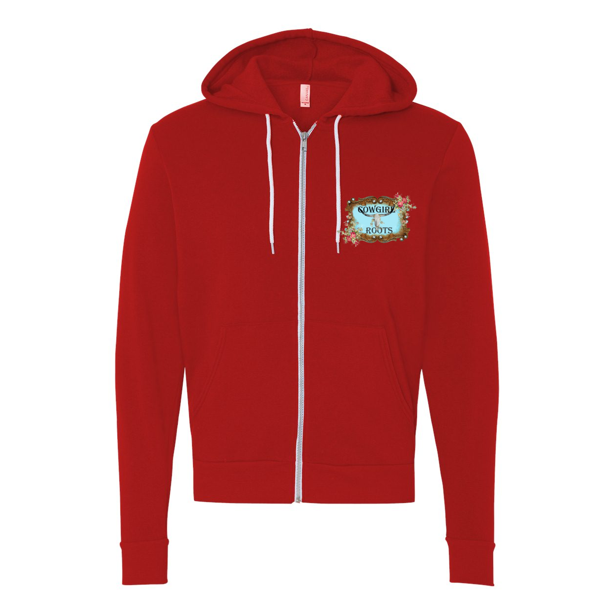 Cowgirl Tropics Zip-Up Front Pocket Hoodies