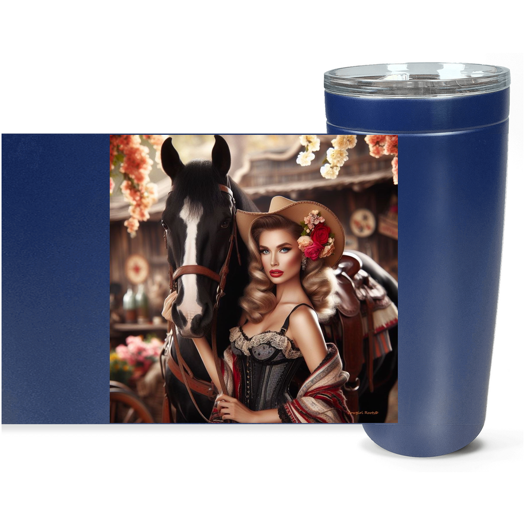 Cowgirl Roots™ Stallion Jane Tumbler 20oz Stainless Steel Insulated Hot and Cold Travel Mugs