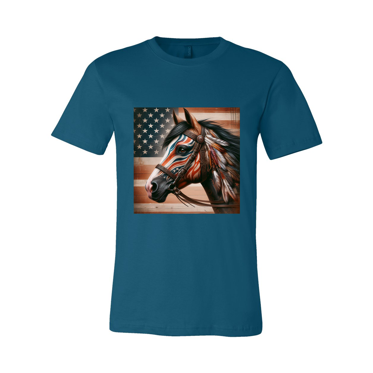 Freedom Horse American Flag T Shirts