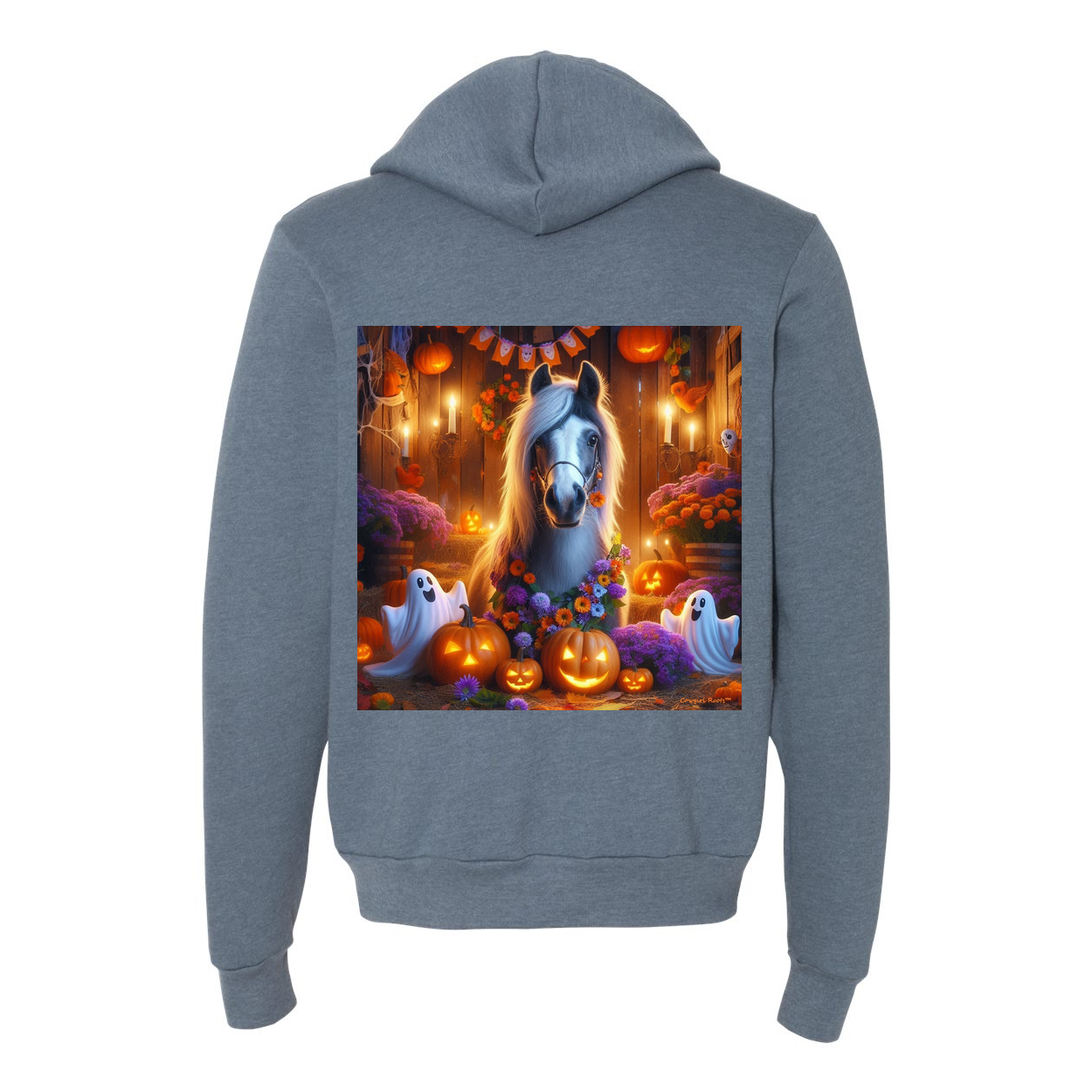 Pony Ghost Party Zip Up Sweatshirt