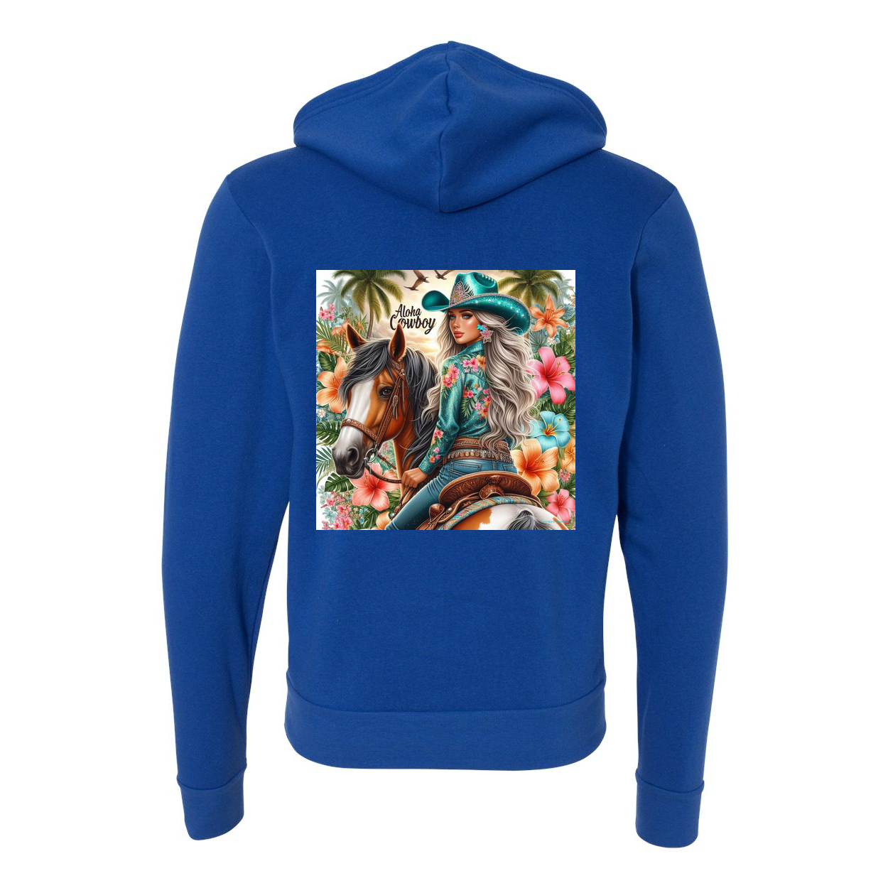 Aloha Cowboy Zip-Up Front Pocket Hoodies