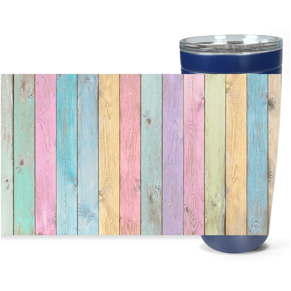 Cowgirl Roots™ Pastel Fence Tumbler 20oz Stainless Steel Insulated Hot and Cold Travel Mugs