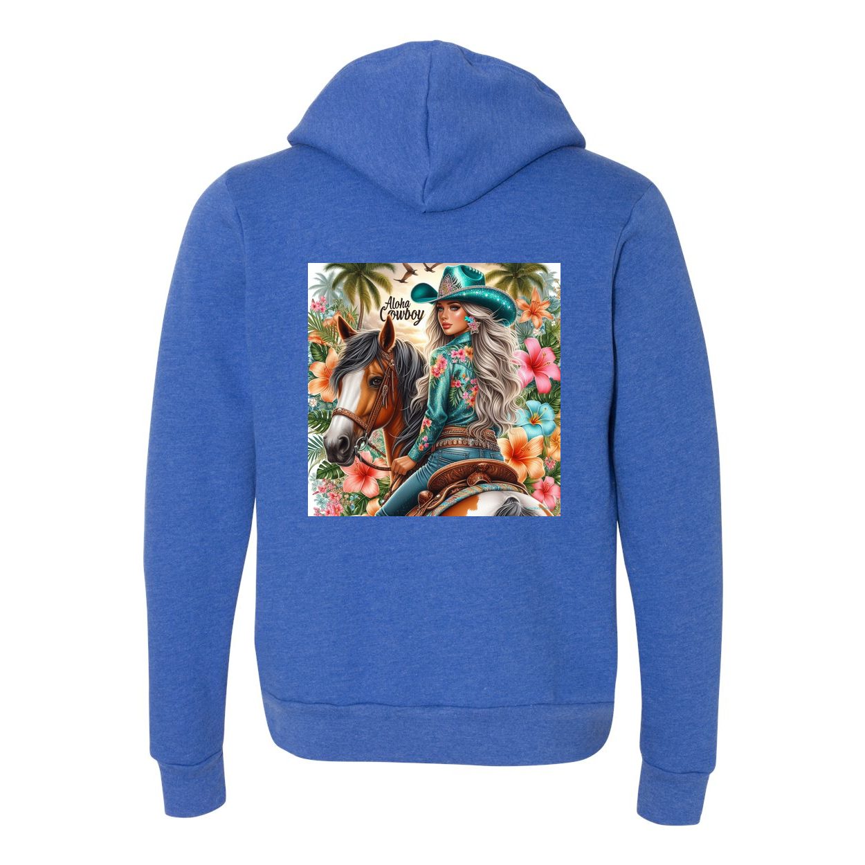 Aloha Cowboy Zip-Up Front Pocket Hoodies