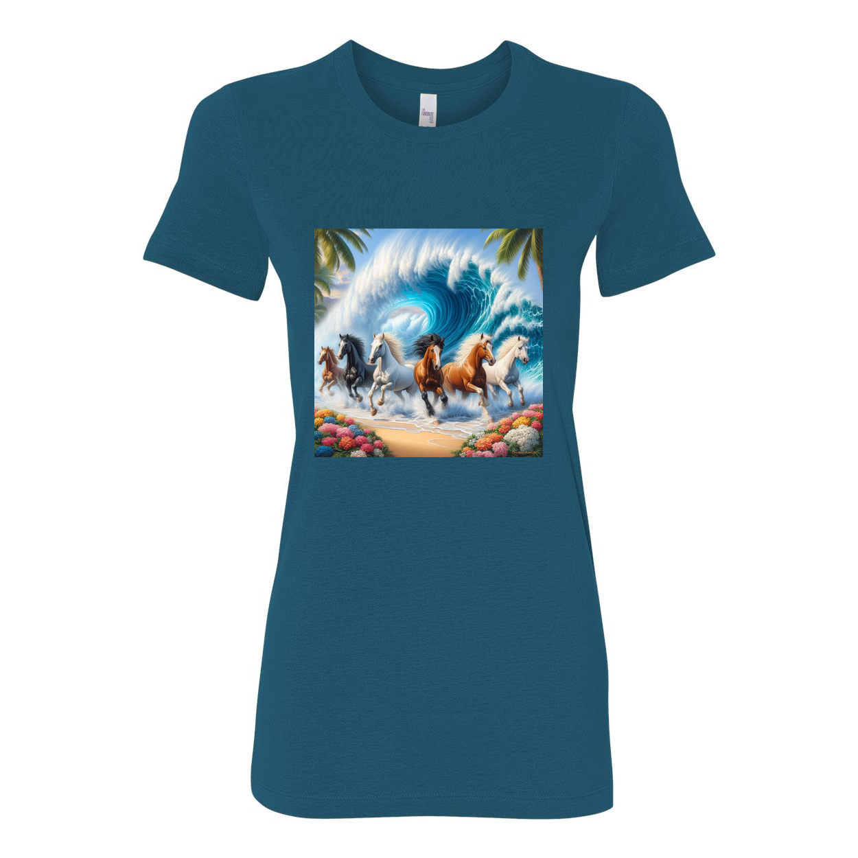 Ocean Herd of Horses Favorite T Shirts